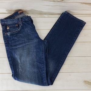 Big Star Nina Straight Distressed Jeans SZ: 29 R